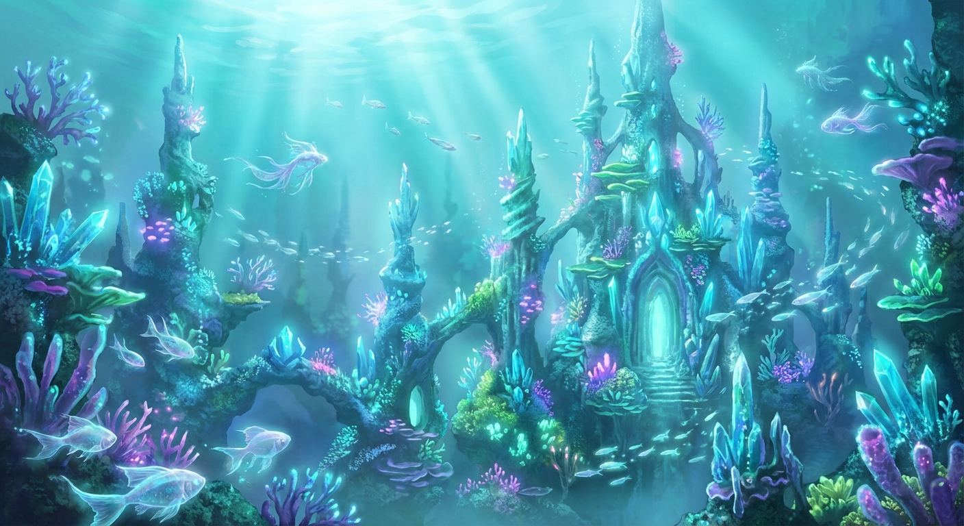 海底发光宫殿